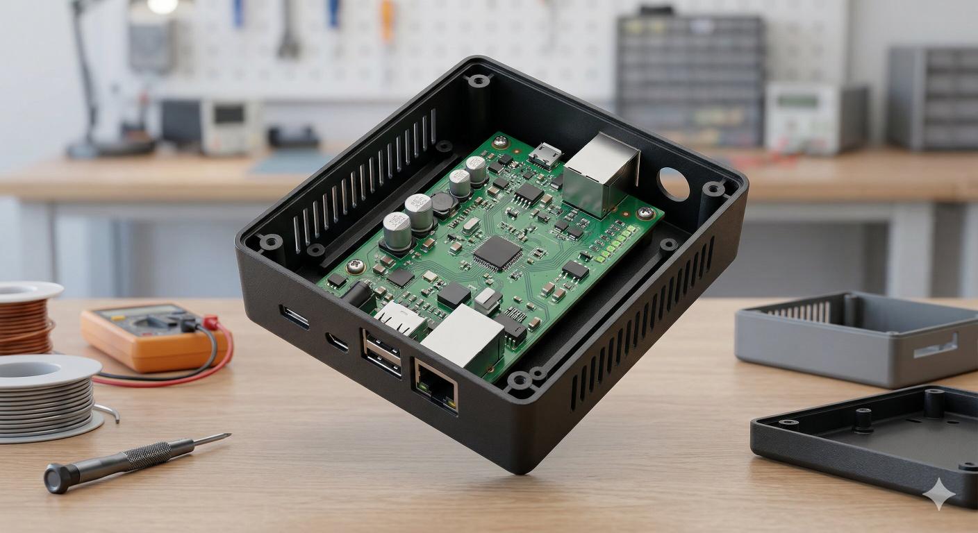 gabinete para placa de circuito impresso